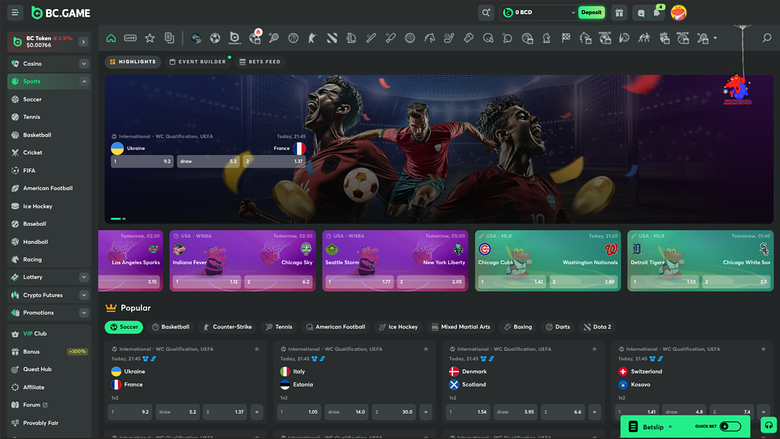 BC.Game Casino — Sportsbook