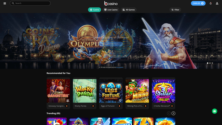 bCasino — Homepage