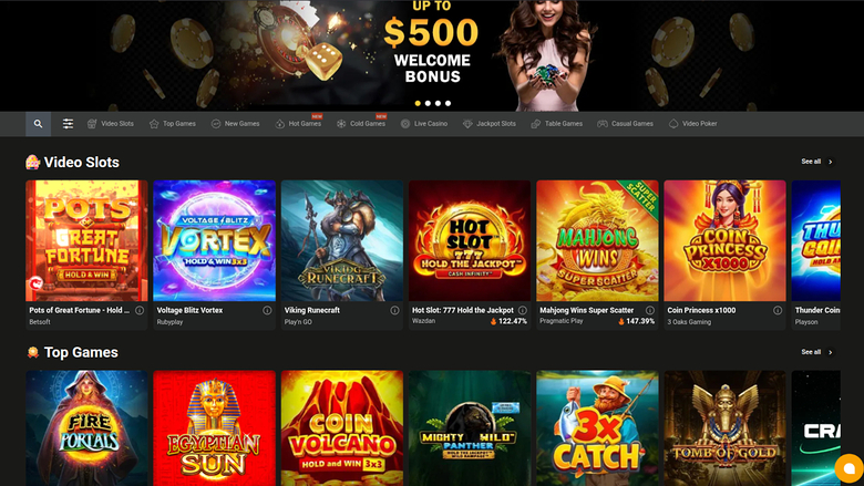bet O bet Casino — Games lobby