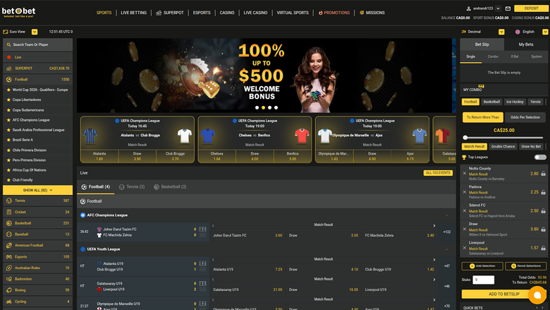 bet O bet Casino — Homepage