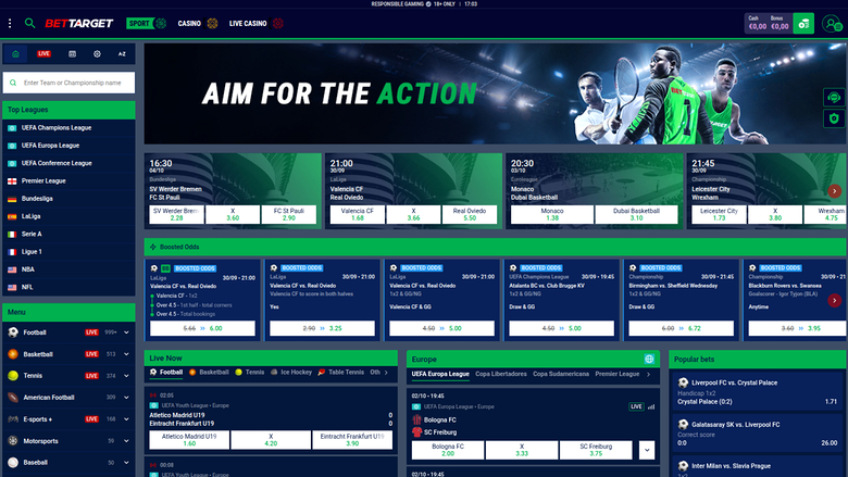 Bet Target Casino — Sportsbook