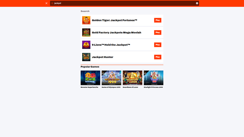 Bet Warrior — Jackpot games