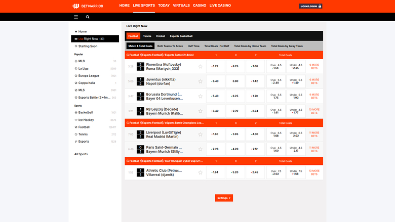 Bet Warrior — Sportsbook