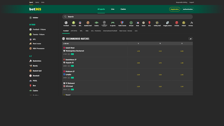 Bet365 Casino — Sportsbook