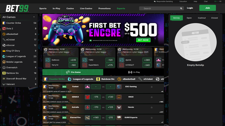 Bet99 Casino — Sportsbook