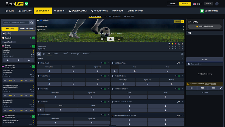 BetaBet Casino — Sportsbook