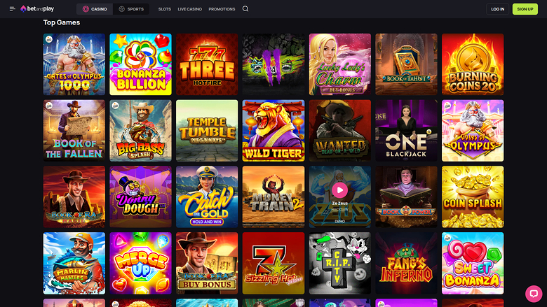 Betandplay Casino — Games lobby