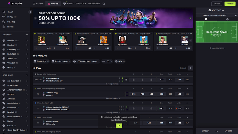 Betandplay Casino — Sportsbook