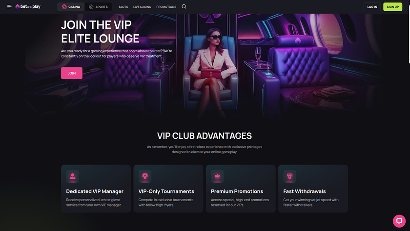 Betandplay Casino — VIP section
