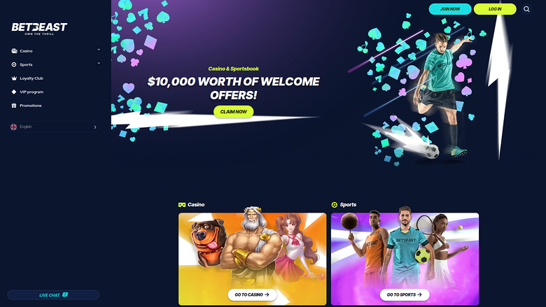BetBeast — Homepage