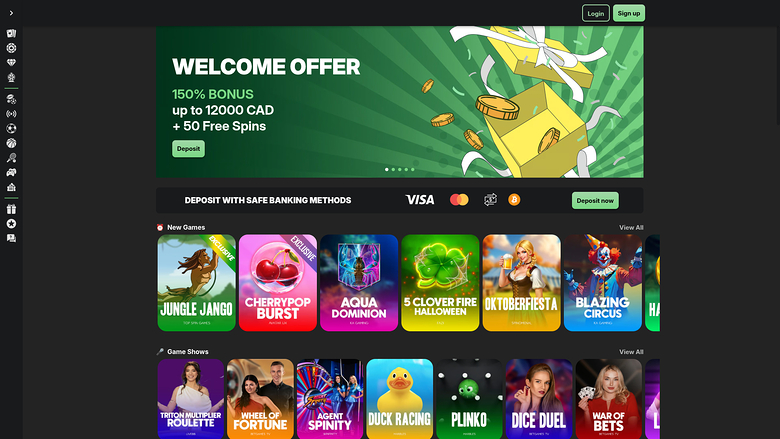 BetBlast Casino — Homepage