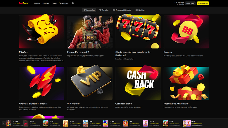 BetBoom — Promotions page
