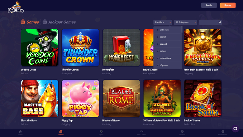 BetCake — Games by studio