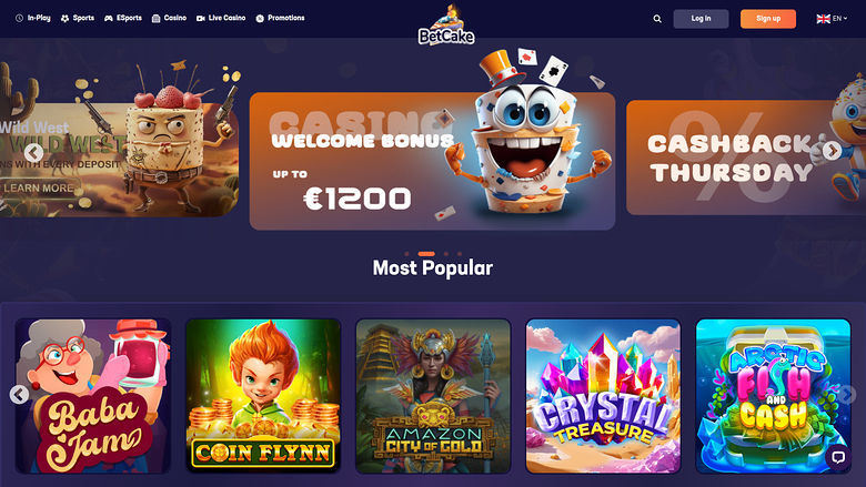 BetCake — Homepage