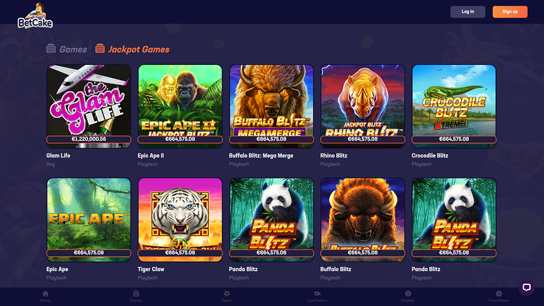 BetCake — Jackpot games