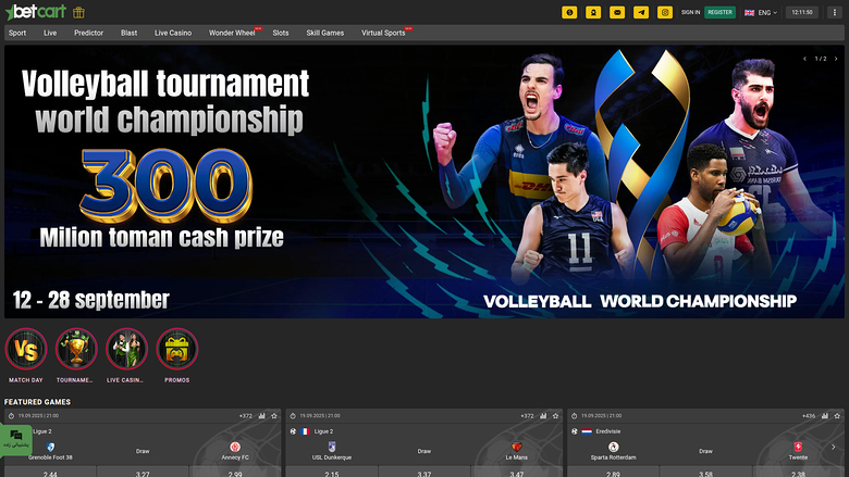 Betcart Casino — Homepage