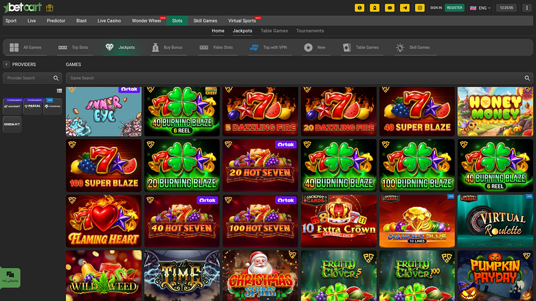 Betcart Casino — Jackpot games