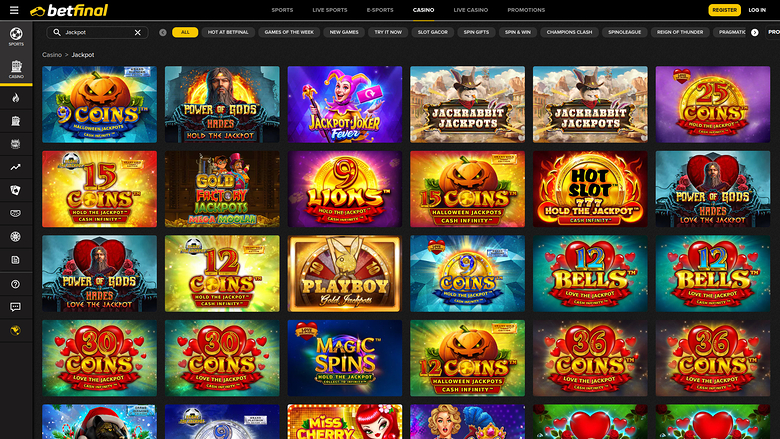 Betfinal Casino — Jackpot games