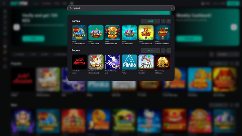Betfm Casino — Jackpot games