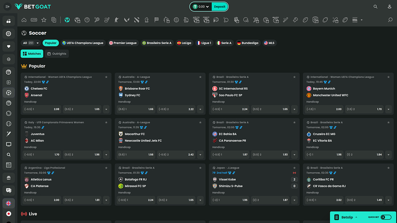 BetGoat Casino — Sportsbook