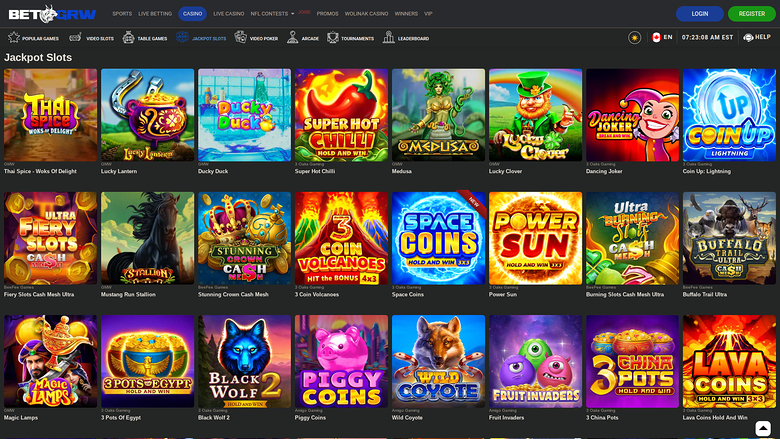 BetGrw Casino — Jackpot games