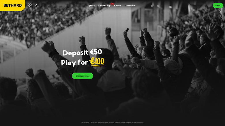 BetHard Casino — Homepage