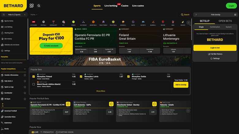 BetHard Casino — Sportsbook