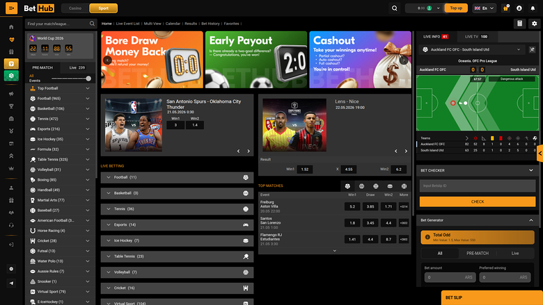 BetHub Casino — Sportsbook