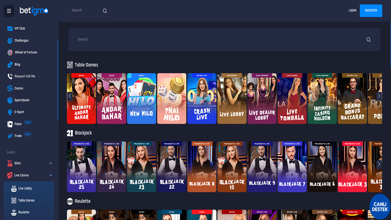 Betigma Casino — Livedealers