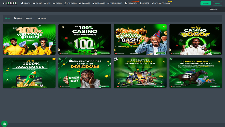 BetJara Casino — Promotions page