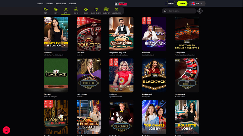 BetJordan Casino — Livedealer