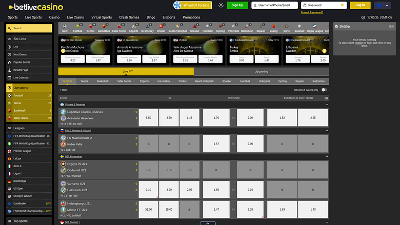 BetLive Casino — Sportsbook