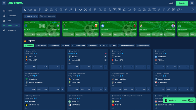 Betmac Casino — Sportsbook