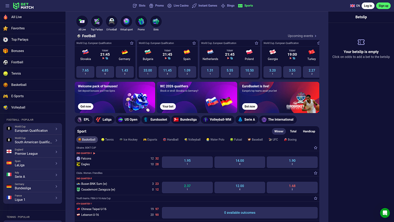 Betmatch Casino — Sportsbook