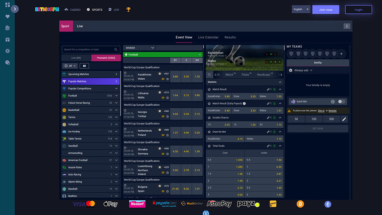 Betmorph — Sportsbook