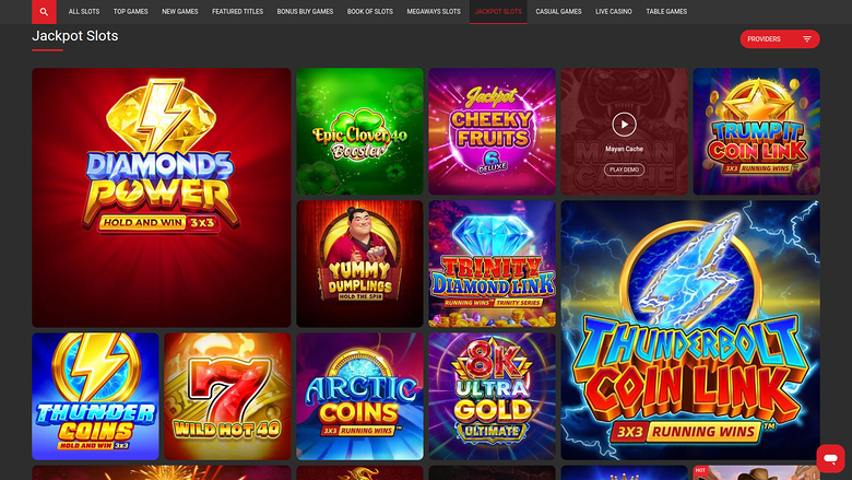 Betonic — Jackpot games