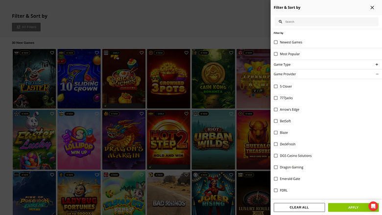 BetOnline Casino — Games by studio