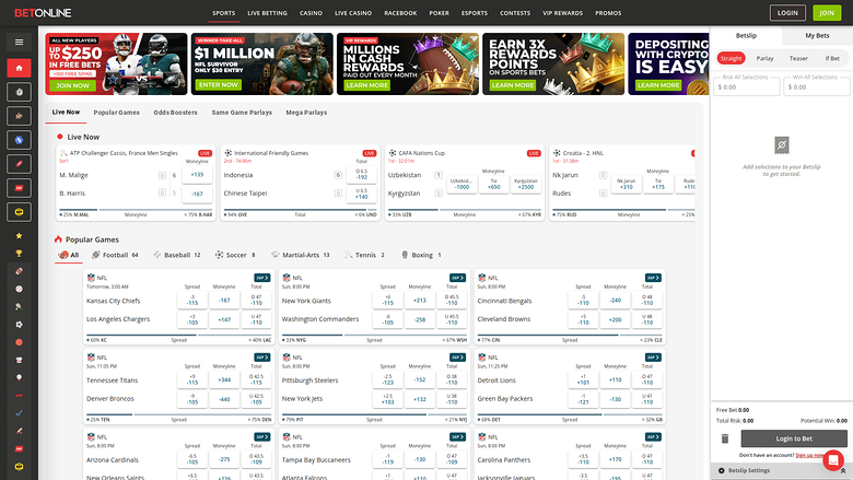 BetOnline Casino — Sportsbook