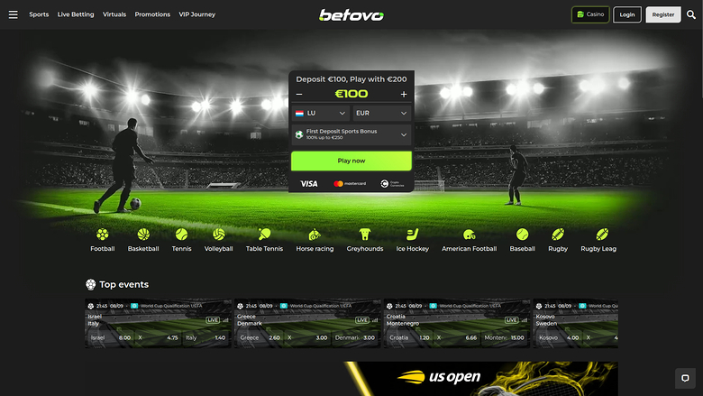 Betovo Casino — Homepage