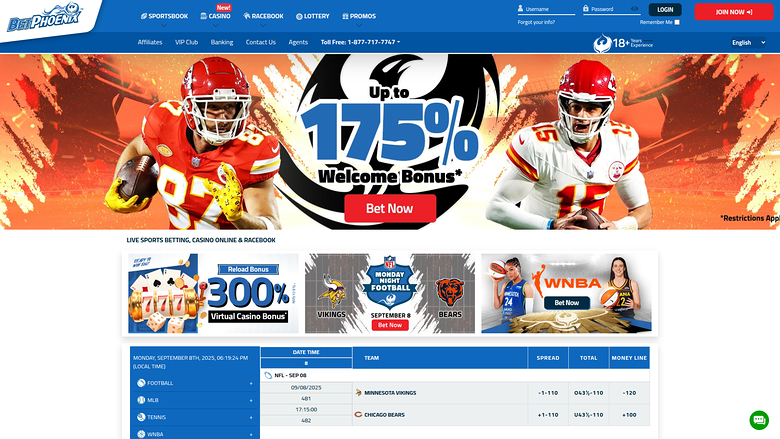 BetPhoenix Casino — Homepage