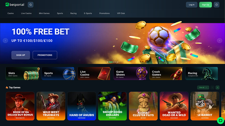 Betportal Casino — Homepage