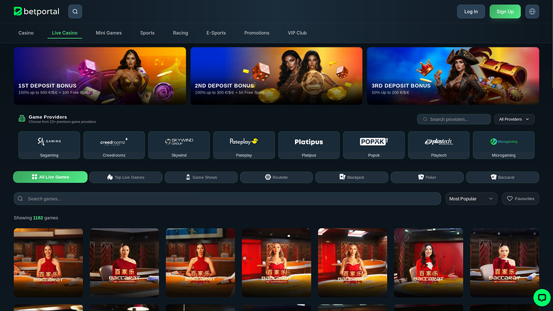 Betportal Casino — Livedealer