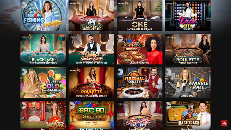BetRebels Casino — Live dealer lobby