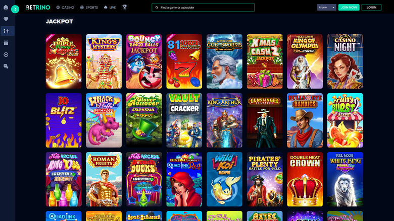 Betrino Casino — Jackpot games