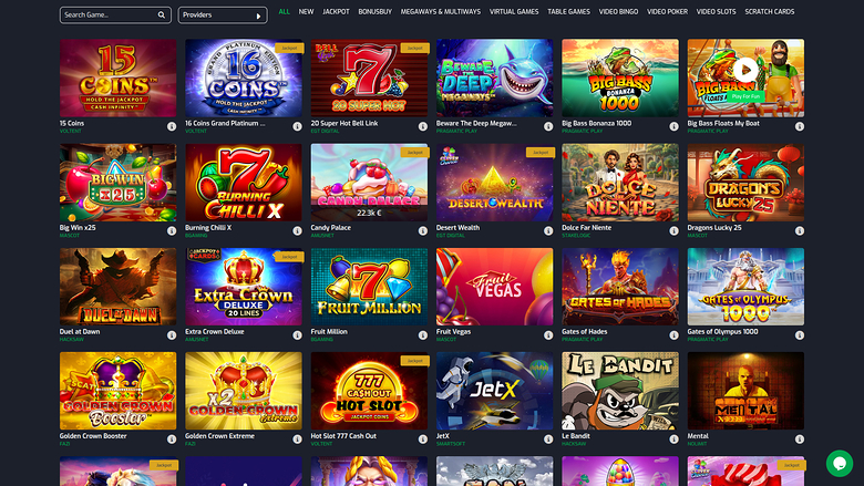 Betroom24 Casino — Games lobby