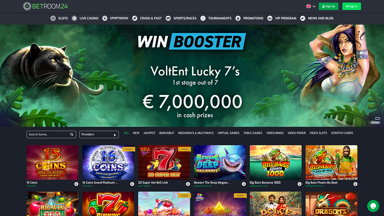 Betroom24 Casino — Homepage