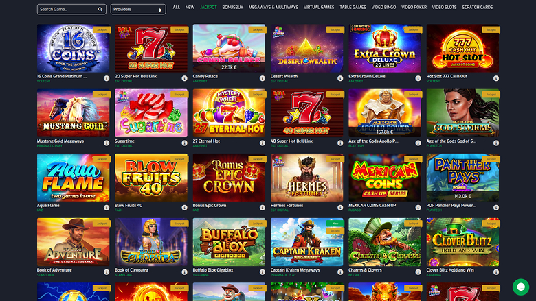 Betroom24 Casino — Jackpot games