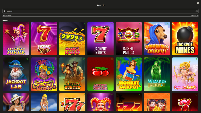 BetRunner Casino — Jackpot games