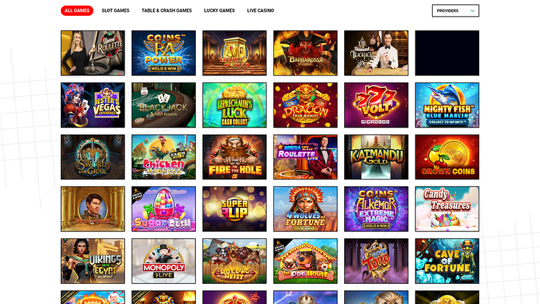 Bets Amigo — Games lobby