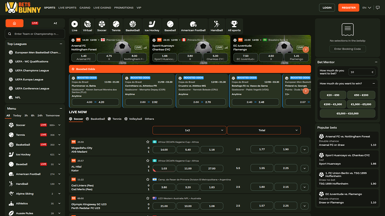 Bets Bunny Casino — Sportsbook